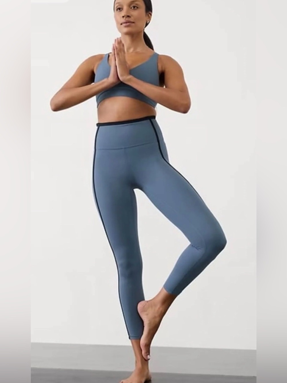 Athleta Blue Elation Ultra High Waisted Leggings